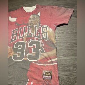 Scottie Pippen AOP Chicago Bulls NBA basketball graphic double sided T-shirt